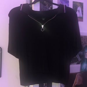 Wild Fable cropped ribbed top